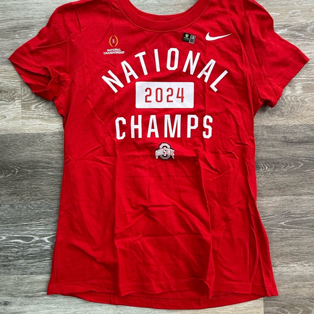 Nike Red National Champs 2024 T-Shirt